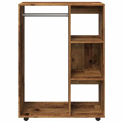 Гардероб от старо дърво 80x40x110 cm Инженерна дървесина