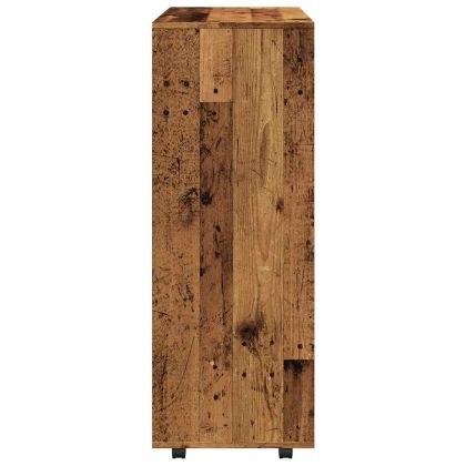 Гардероб от старо дърво 80x40x110 cm Инженерна дървесина