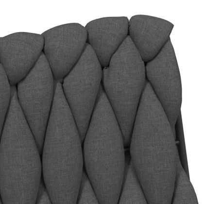 Въртящ се офис стол, тъмносив, текстил