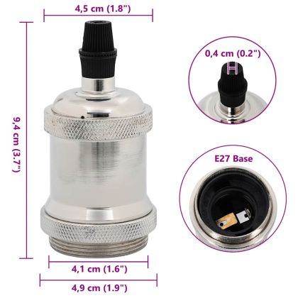 Лампи 2 бр. сатениран никел E27