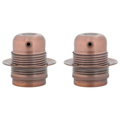 Лампи 2 бр Червен бронз E27