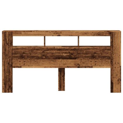 LED табла за глава Старо дърво Инженерна дървесина