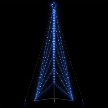 LED коледна елха 861 светодиода синьо 478 см