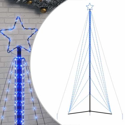 LED коледна елха 861 светодиода синьо 478 см