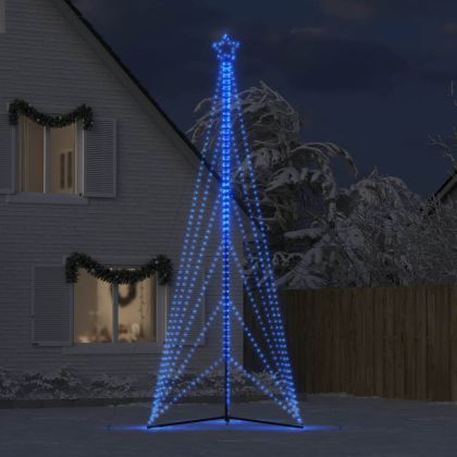 LED коледна елха 861 светодиода синьо 478 см