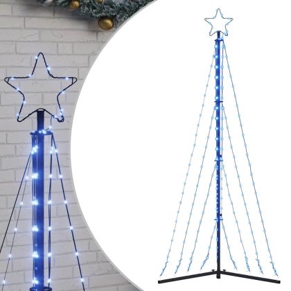 LED коледна елха 339 светодиода синьо 187 см