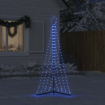 LED коледна елха 339 светодиода синьо 187 см