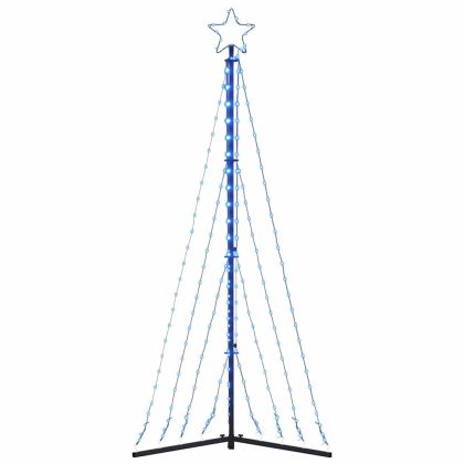 LED коледна елха 339 светодиода синьо 187 см