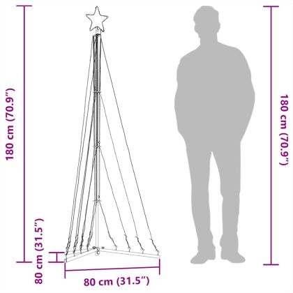 LED коледна елха 339 светодиода синьо 187 см