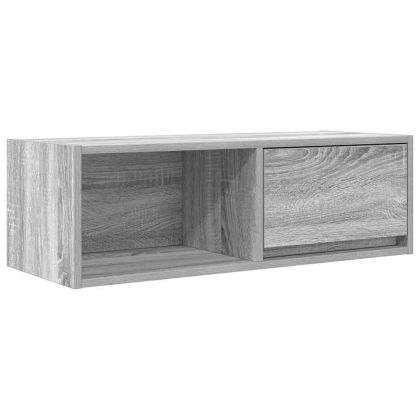 ТB шкаф, сив сонома, 80x31x25,5 см, инженерно дърво