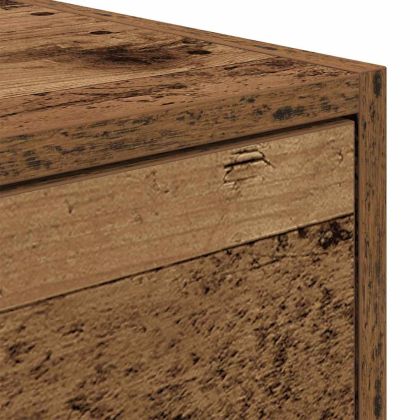 ТВ шкафове 2 бр Старо дърво 100x31x25,5 см инженерно дърво