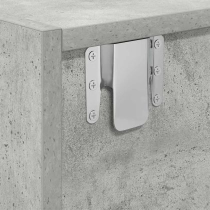 ТВ шкафове 2 бр бетонно сиви 100x31x25,5 см инженерно дърво