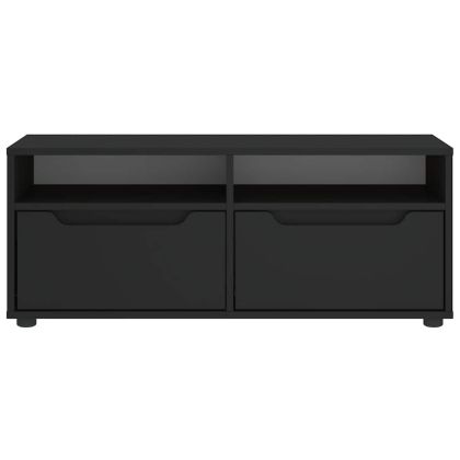 ТВ шкаф "VISNES" Черен 100x40x38 cm Изработена дървесина