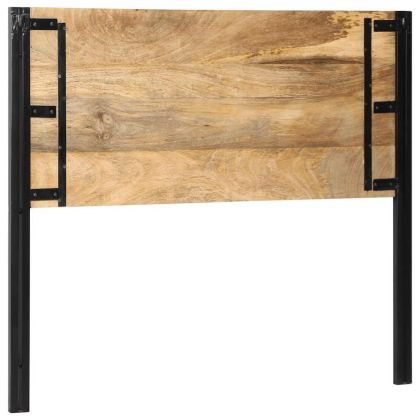 табла за глава 120 cm от масивно дърво манго и желязо