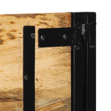 табла за глава 120 cm от масивно дърво манго и желязо