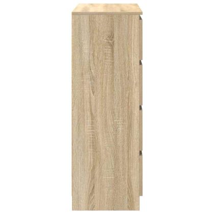 Сайдборд, дъб сонома, 80x35x99 см, инженерно дърво