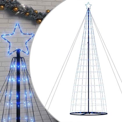 LED коледна елха 1534 светодиода синьо 500 см