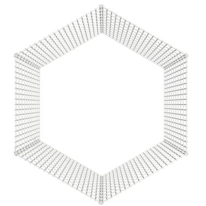 Ограждение за свободно отглеждане на животни 6-панела 54x100 см