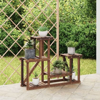 Поставка за цветя, 90x25x73,5 см, масивна ела