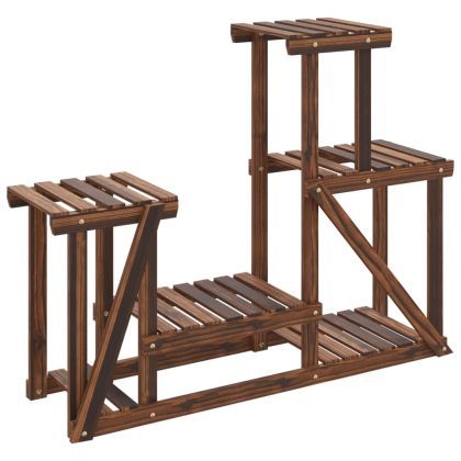 Поставка за цветя, 90x25x73,5 см, масивна ела