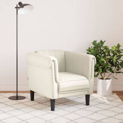 Кресло, кремаво, кадифе