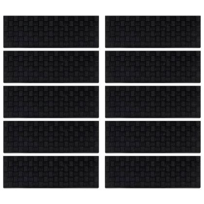 Постелки за стъпала 10 бр 25x75 см гума