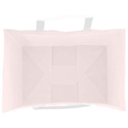 Хартиени торбички 250 бр с дръжки розови 32x22x24 см