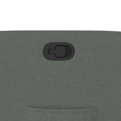 Реклайнер, тъмносив, текстил