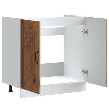 Шкаф за мивка, Kalmar, старо дърво 80x46x81,5см инженерно дърво