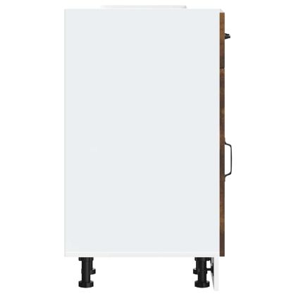 Кухненски шкаф, "Kalmar", опушен дъб, инженерно дърво