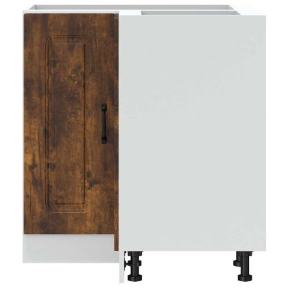 Кухненски ъглов шкаф, "Kalmar", опушен дъб, инженерно дърво