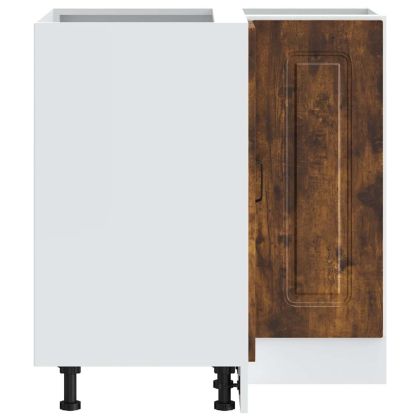 Кухненски ъглов шкаф, "Kalmar", опушен дъб, инженерно дърво