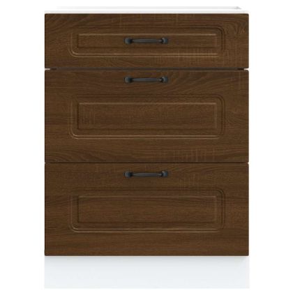 Кухненски шкаф, "Kalmar", кафяв дъб, инженерно дърво