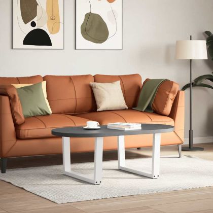 Крака за масичка за кафе, V-образни, 2 бр., бели, 70 x (42-43,3) см, стомана