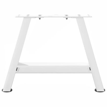 Крака за масичка за кафе, А-образни, 2 бр., бели, 50 x (30-31) см, стомана