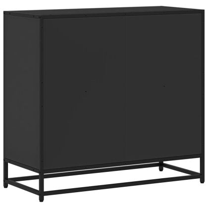 Шкаф за книги Черен 80,5x35x76 cm Инженерна дървесина