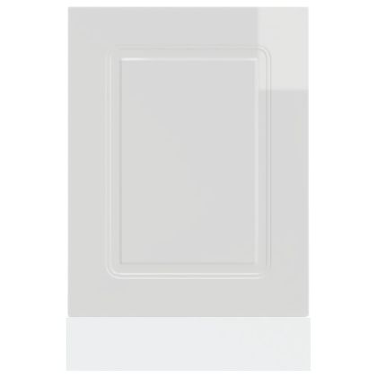 Панел за съдомиялна машина, Kalmar, бял гланц, 45x1,5x57 см, инженерно дърво