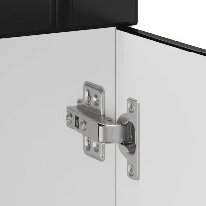 Кухненски шкаф Lucca Черно инженерно дърво