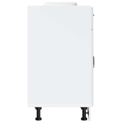 Кухненски шкаф Lucca, бял гланц, инженерно дърв