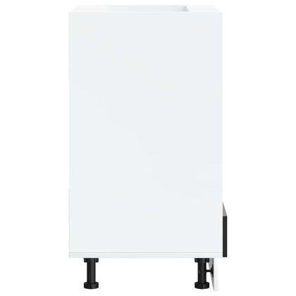 Шкаф за фурна, Lucca, черен, инженерно дърво