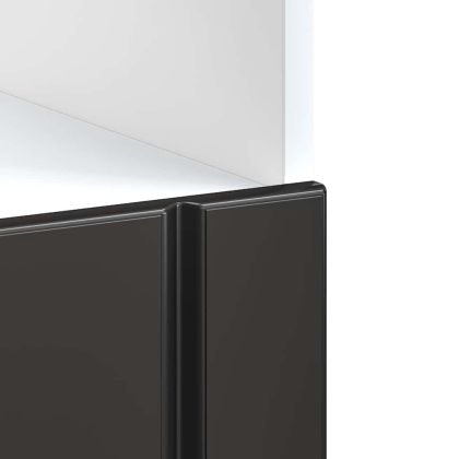 Шкаф за фурна, Lucca, черен, инженерно дърво