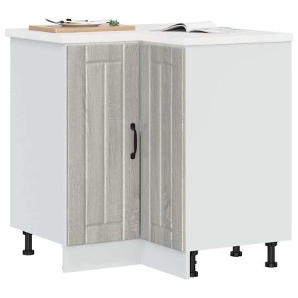 Кухненски ъглов шкаф Lucca, сив сонома, инженерно дърво