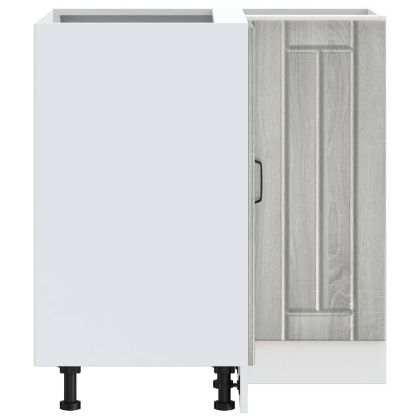 Кухненски ъглов шкаф Lucca, сив сонома, инженерно дърво