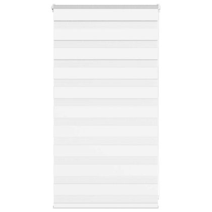 Зеброва щора бял 85x100 см Ширина на плата 80,9 см Полиестер