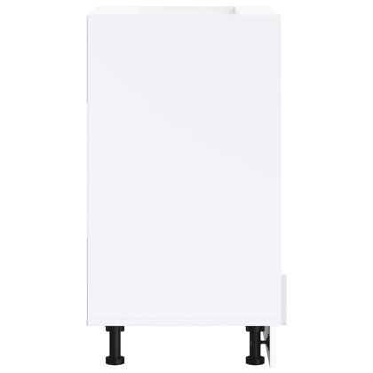 Шкаф за фурна, Porto, бял гланц, инженерно дърво