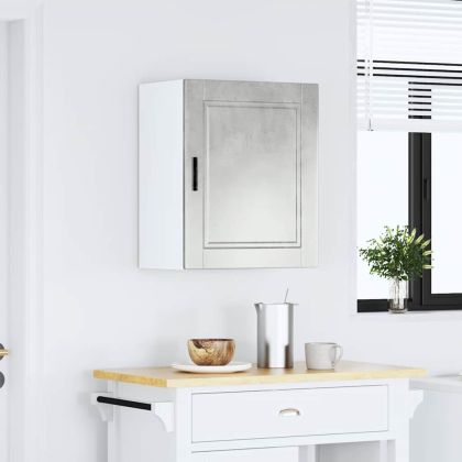 Кухненски стенен шкаф Porto, бетонно сив, инженерно дърво