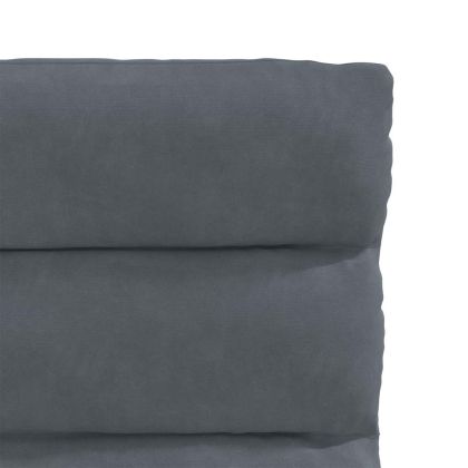 Трапезни столове, 4 бр, тъмносиви, кадифе