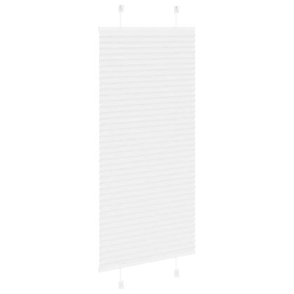 Плисирана щора Бяла 55x150 cm Ширина на плата 54,4 cm Полиестер