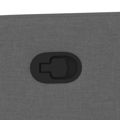 Изправящ масажен реклайнер стол,тъмносив, текстил