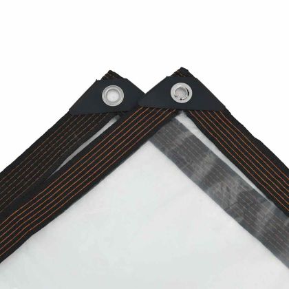 Прозрачен брезент с капси 8x10 m Полиетилен